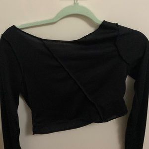 Black Long Sleeved Top